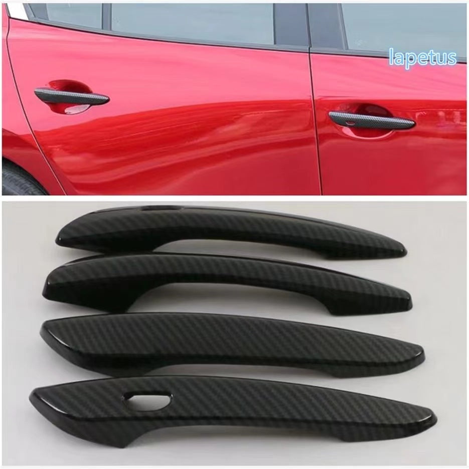 Embellecedor de Manija de Puerta con Patrón de Fibra de Carbono para Mazda CX-60